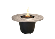 American Fyre Designs Reclaimed Wood Cosmopolitan Round Firetable with Electronic Ignition