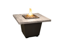 American Fyre Designs Reclaimed Wood Cosmo Square Firetable with Electronic Ignition