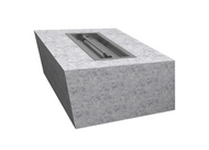 The Outdoor Plus 84" x 24" x 16" Ready-to-Finish Rectangular Gas Fire Pit Kit + Free Cover - The Fire Pit Collection