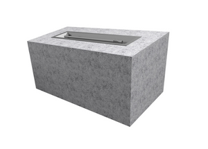 The Outdoor Plus 108" x 24" x 24" Ready-to-Finish Rectangular Gas Fire Pit Kit - The Fire Pit Collection