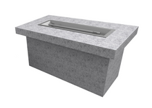 The Outdoor Plus 48" x 30" x 24" Ready-to-Finish Rectangular Gas Fire Table Kit + Free Cover - The Fire Pit Collection