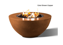 Slick Rock Concrete Oasis 34" Round Fire Bowl with Electronic Ignition + Free Cover