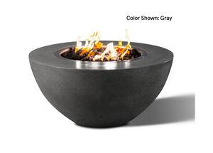 Slick Rock Concrete Oasis 34" Round Fire Bowl with Match Ignition