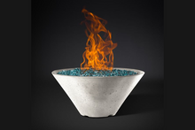 Slick Rock Concrete Ridgeline Conical Fire Bowl with Electronic Ignition + Free Cover