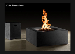 Slick Rock Concrete Horizon 36" Square Fire Table with Match Ignition + Free Cover