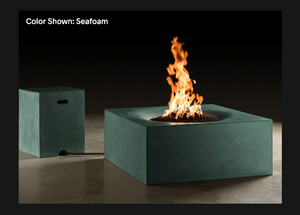 Slick Rock Concrete Horizon 36" Square Fire Table with Match Ignition + Free Cover