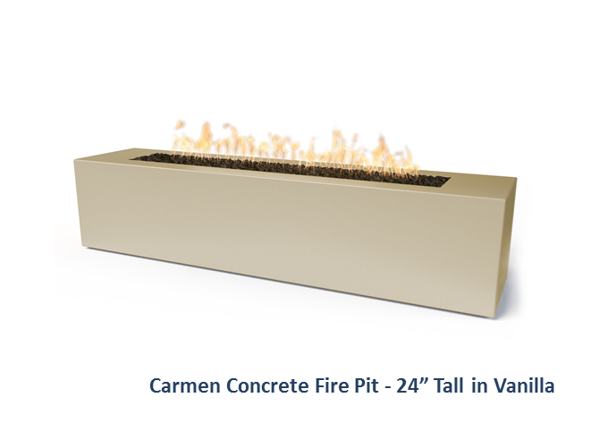 The Outdoor Plus Carmen Concrete Fire Pit + Free Cover - The Fire Pit Collection