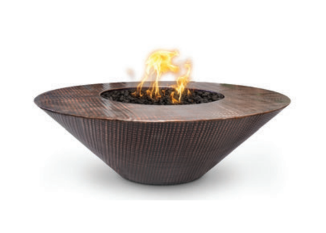 The Outdoor Plus Cazo Copper Fire Pit - Wide Ledge + Free Cover