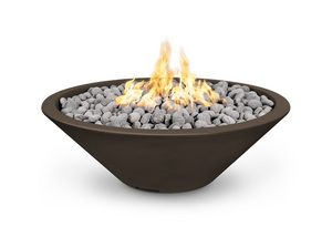The Outdoor Plus Cazo Concrete Fire Pit / No Ledge + Free Cover - The Fire Pit Collection