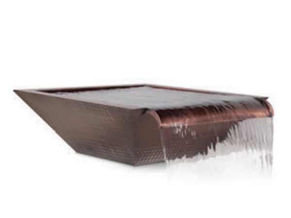 The Outdoor Plus Maya Copper Water Bowl - Wide Spillway