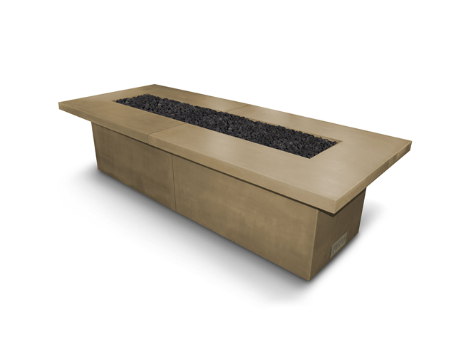 The Outdoor Plus Newport Concrete Fire Table + Free Cover - The Fire Pit Collection
