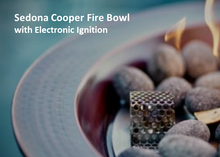 The Outdoor Plus Sedona Copper Fire Bowl + Free Cover