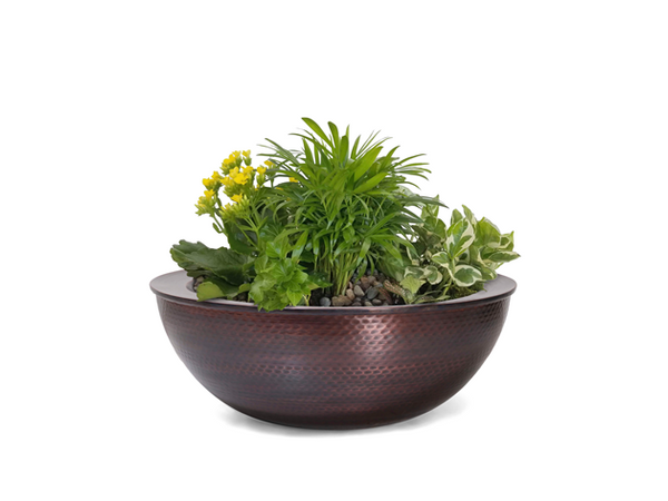 The Outdoor Plus Sedona Copper Planter Bowl