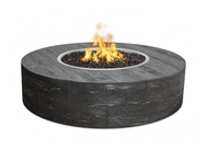 The Outdoor Plus Sequoia Wood Grain Concrete Fire Pit