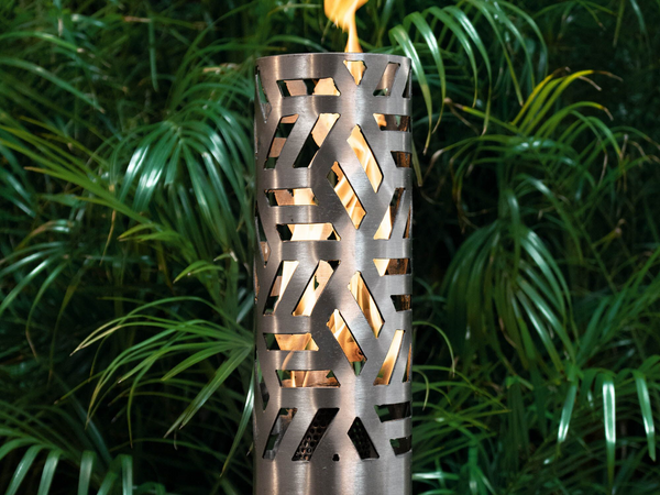 The Outdoor Plus Cubist Fire Torch / Stainless Steel