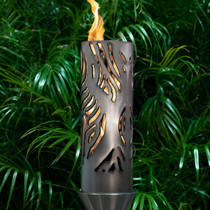 The Outdoor Plus Hawi Fire Torch / Stainless Steel + Free Cover - The Fire Pit Collection