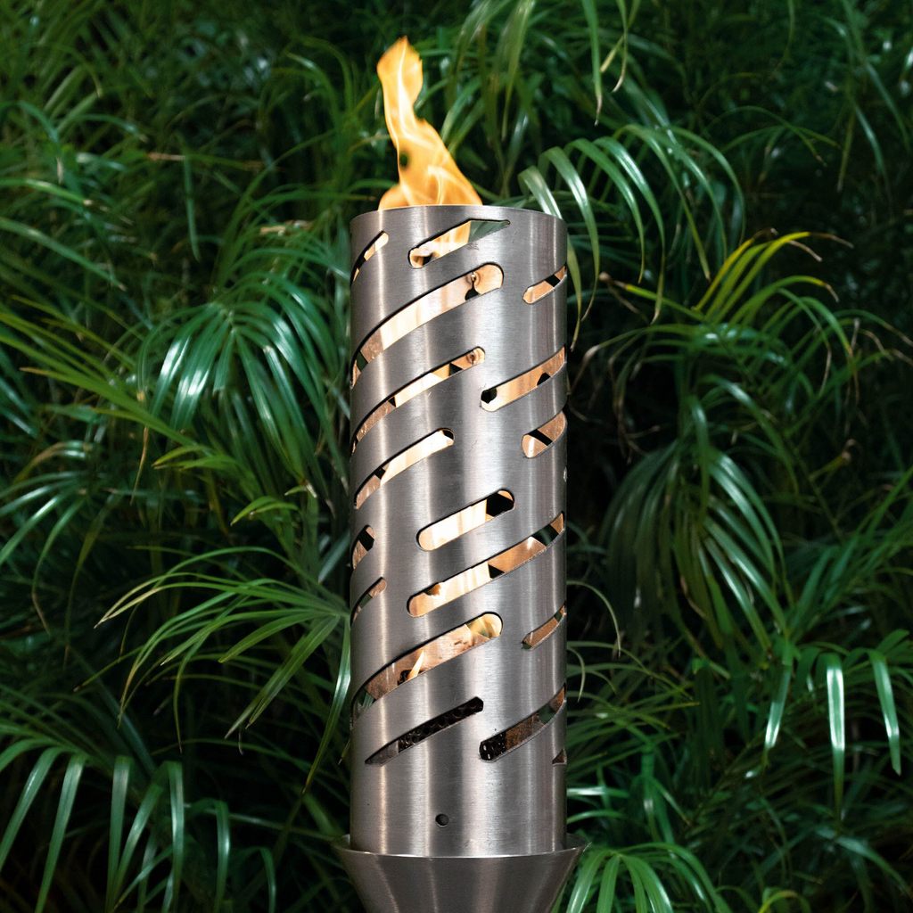 The Outdoor Plus Shooting Star Fire Torch / Stainless Steel