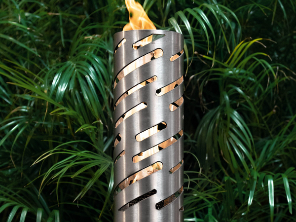 The Outdoor Plus Shooting Star Fire Torch / Stainless Steel