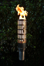 The Outdoor Plus Vent Fire Torch / Stainless Steel + Free Cover - The Fire Pit Collection