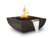 The Outdoor Plus Avalon Concrete Fire & Water Bowl + Free Cover - The Fire Pit Collection