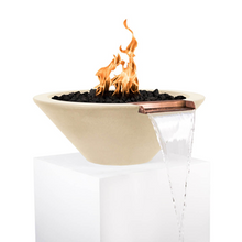 The Outdoor Plus Cazo Concrete Fire & Water Bowl + Free Cover - The Fire Pit Collection