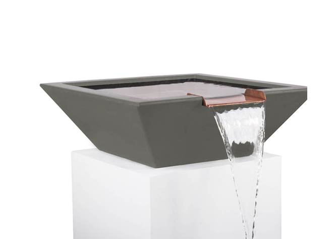 The Outdoor Plus Maya Concrete Water Bowl + Free Cover - The Fire Pit Collection