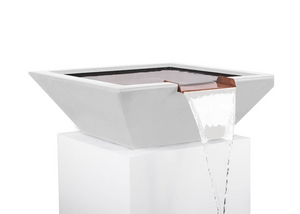 The Outdoor Plus Maya Concrete Water Bowl + Free Cover - The Fire Pit Collection