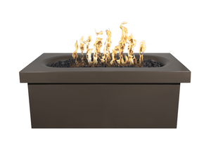 The Outdoor Plus Ramona Rectangular Concrete Fire Table + Free Cover - The Fire Pit Collection