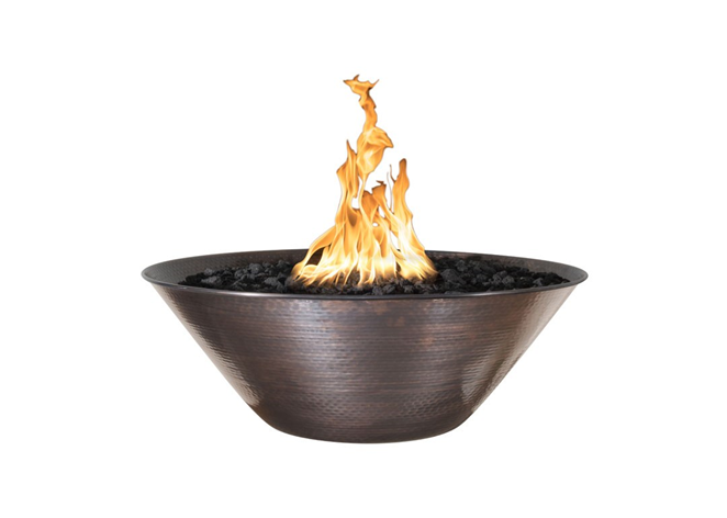 The Outdoor Plus Remi Copper Fire Bowl + Free Cover - The Fire Pit Collection
