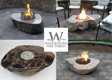 Waterstone Black and White Natural Fire Stone - The Fire Pit Collection