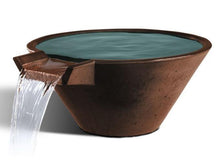Slick Rock Concrete Cascade Conical Water Bowl + Free Cover