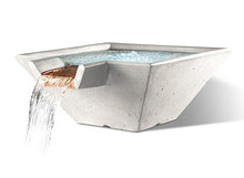 Slick Rock Concrete Cascade Square Water Bowl + Free Cover