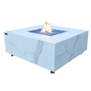 Elementi Bianco Porcelain Fire Table