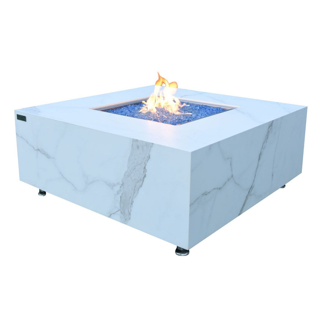 Elementi Bianco Porcelain Fire Table