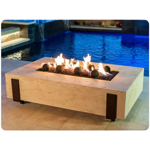 American Fyre Designs Iron Saddle Firetable + Free Cover