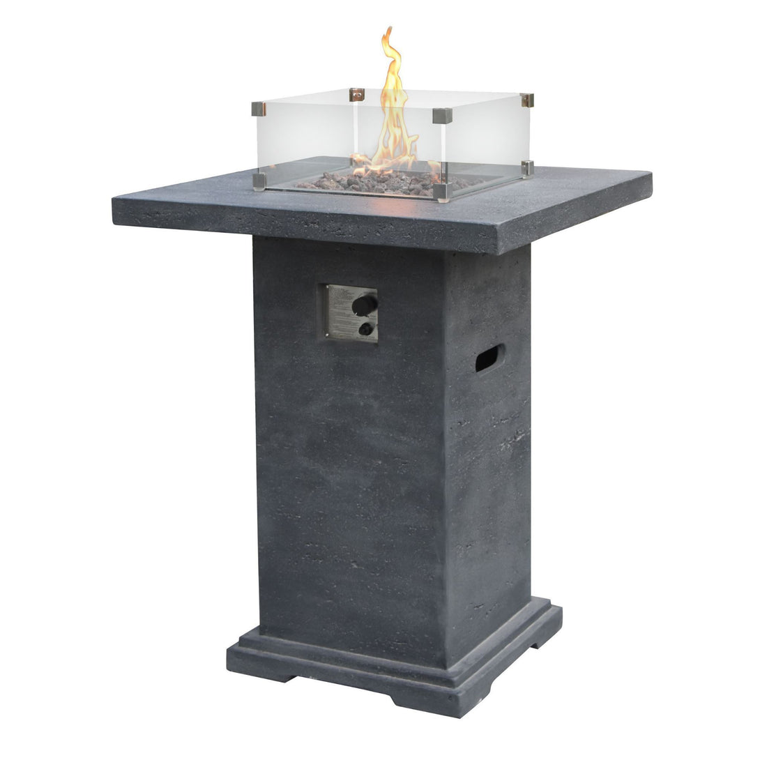 Elementi Montreal Bar Height Fire Table - Propane